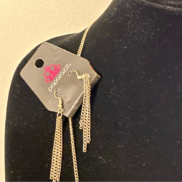 NWT Paparazzi Tribal By Fire Orange Long Chain Necklace and Earrings Set - Picture 10 of 11